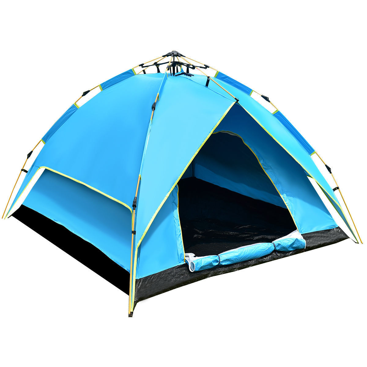 Dome-style 3-season 4-person camping tent