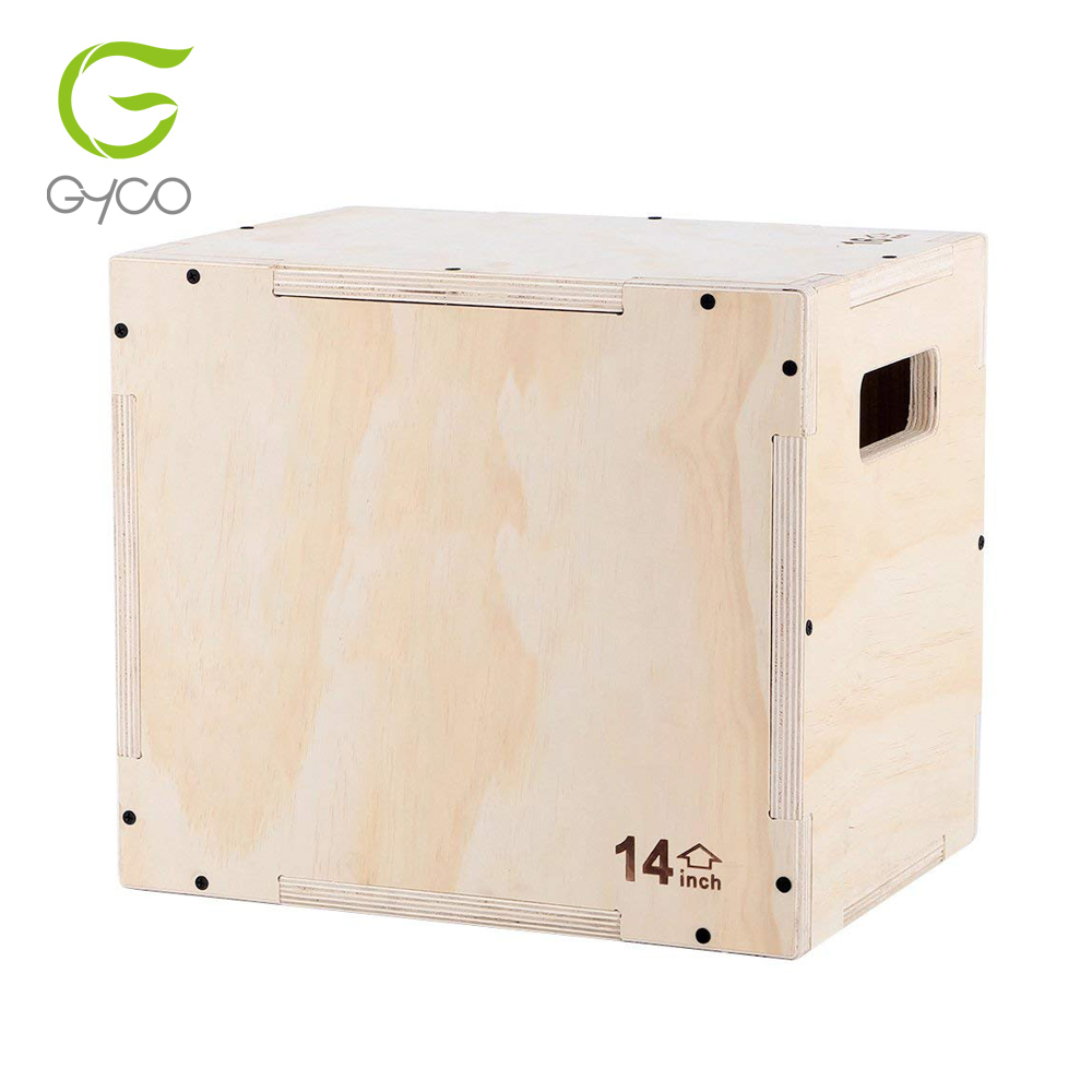 Wood Jump Box Fitness Exercise Equipment Wood Plyo Plyometric Box