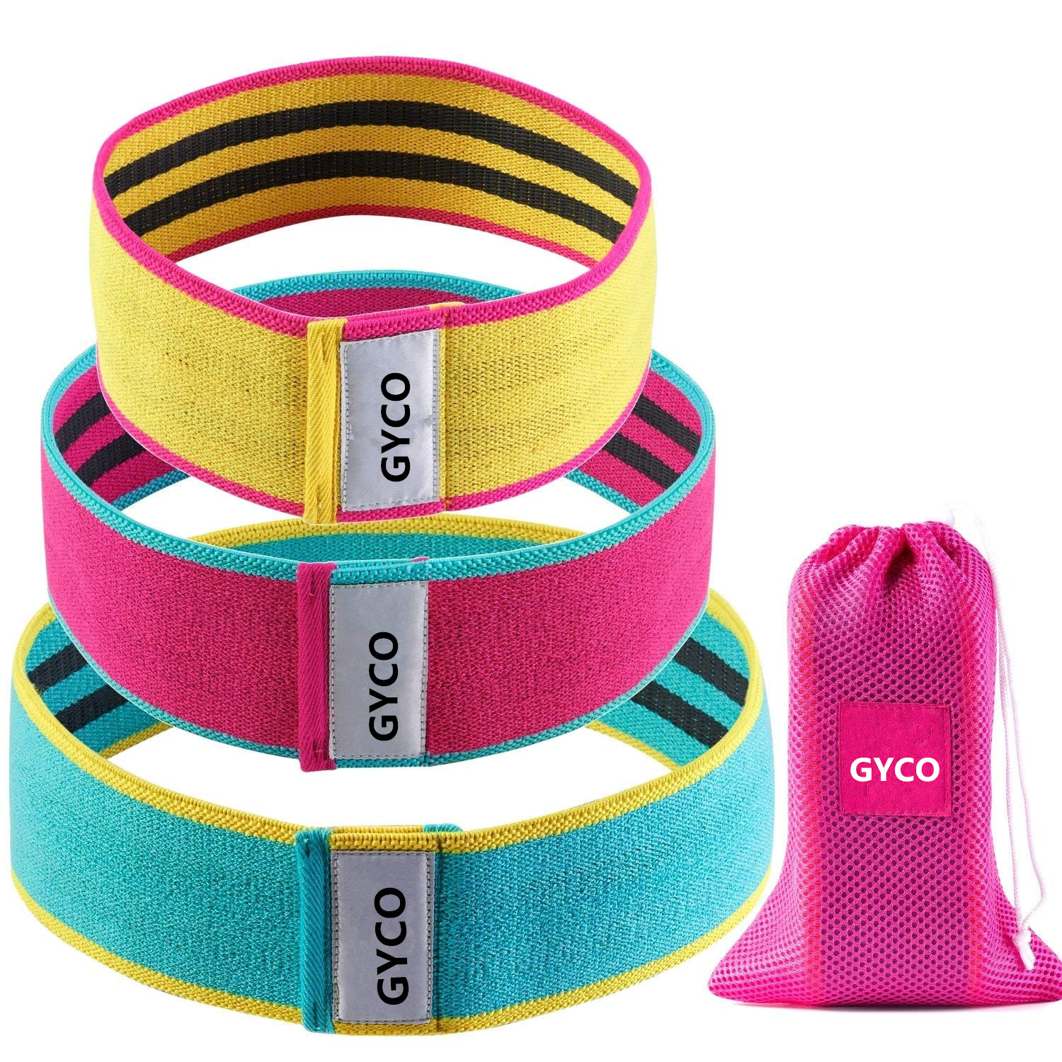 Non Slip Resistance Hip Bands Set for Glute Training