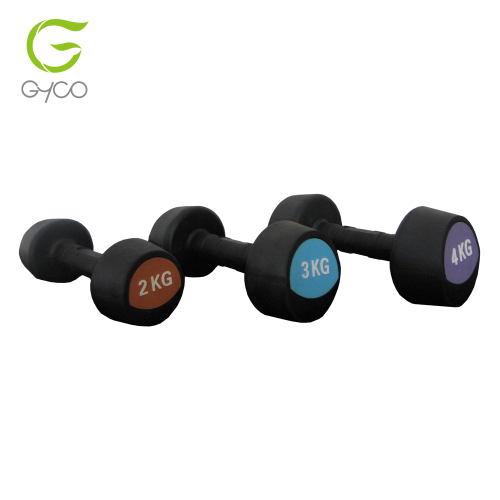 Rubber Coated Round Edged Dumbbell