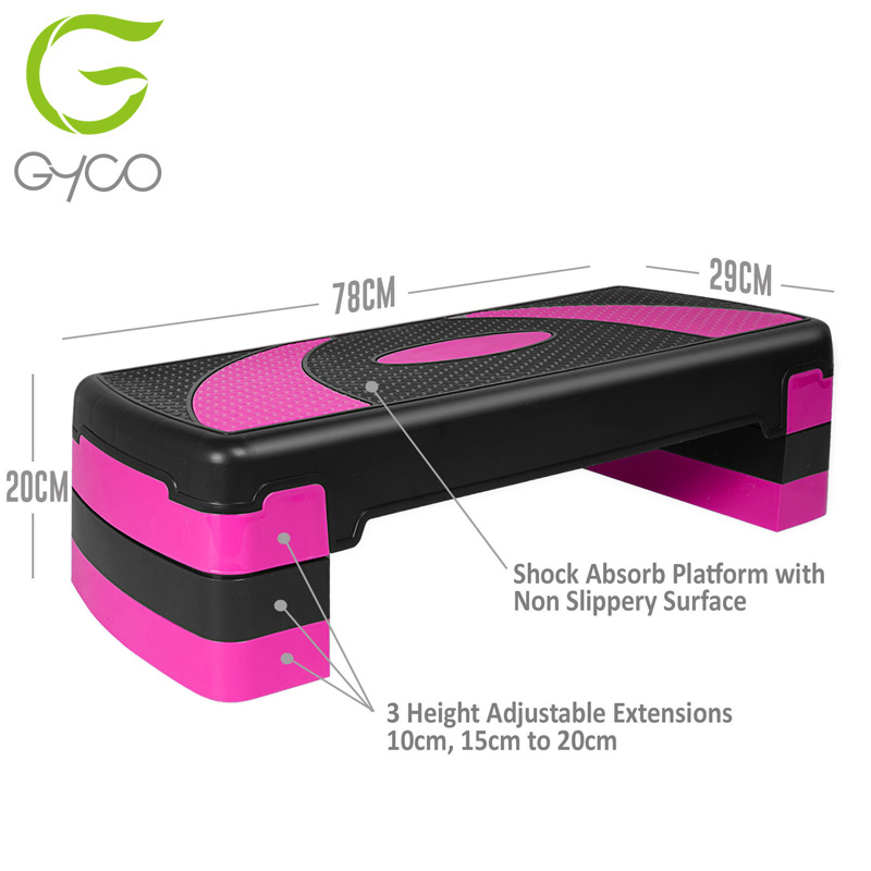 Adjustable Aerobic Step Platform with 4 Risers